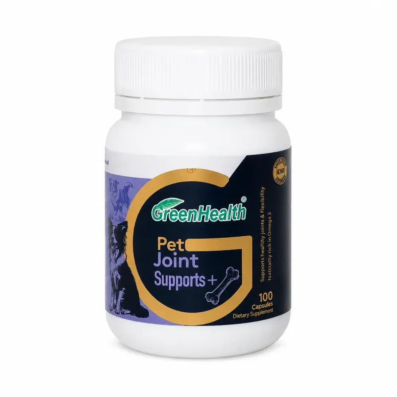 Pet Joint Supports+ 100 Capsules – bottle front view