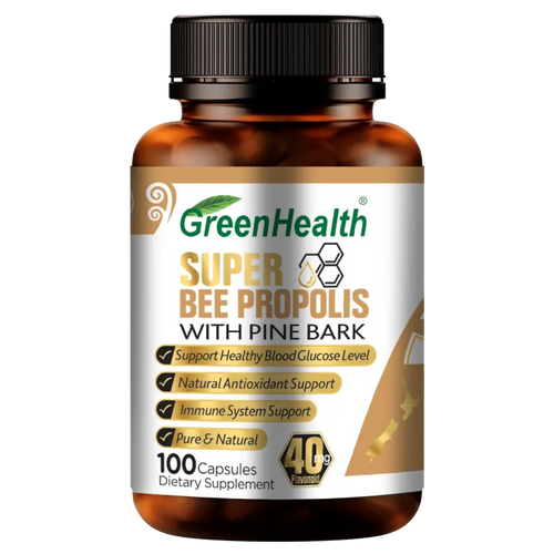 Bee Propolis 2600mg x 100 Capsules – bottle front view