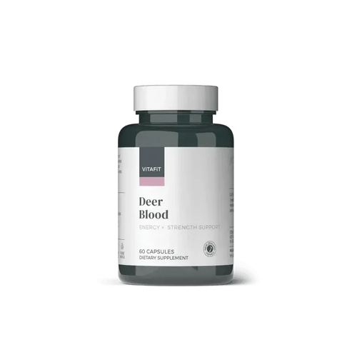 Deer Blood 60 Capsules – bottle front view