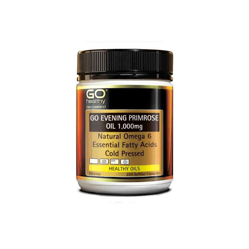 Evening Primrose Oil 220 Capsules – bottle front view
