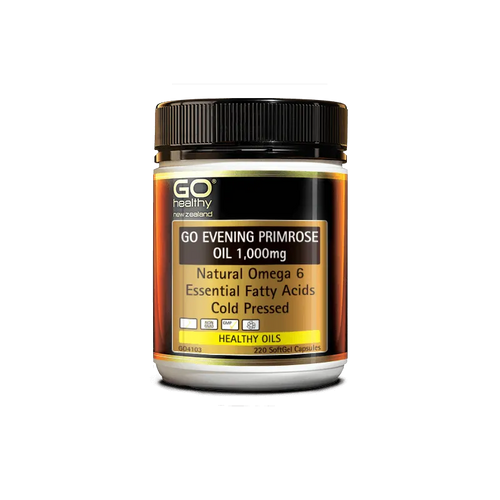 Evening Primrose Oil 220 Capsules – bottle front view