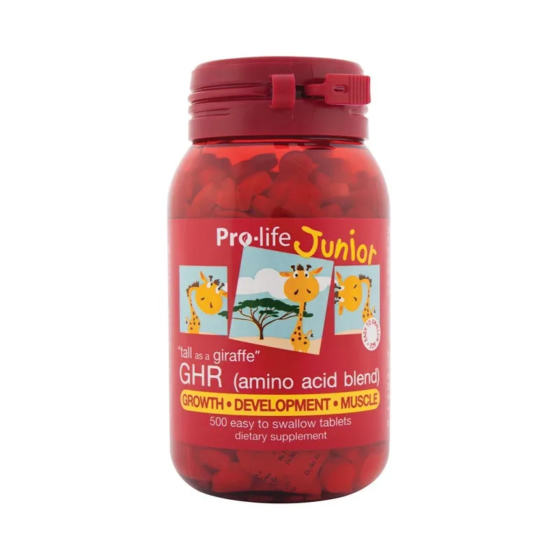 Junior GHR (Amino Acid Balance) Tablets 500 – bottle front view