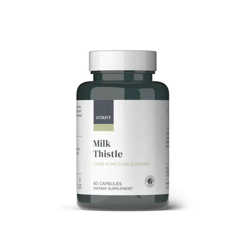 Milk Thistle 35000mg 80 Vegetarian Capsules – bottle front view