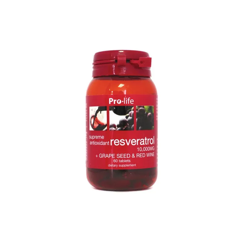 Resveratrol 60 Tablets – bottle front view