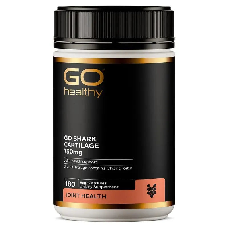 New Zealand Green Health Shark Cartilage 750mg 180 vegetarian capsules bottle front view