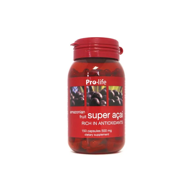 Super Acai 500mg x 150 Capsules – bottle front view
